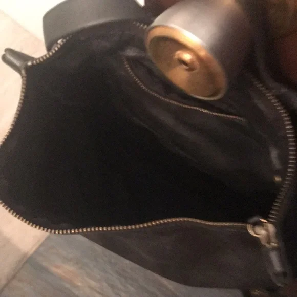 Black leather Backpack - Picture 9 of 12